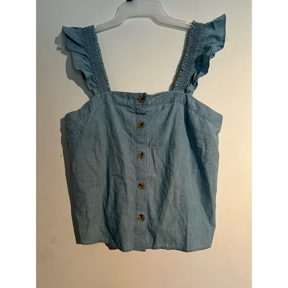 Jcrew‎ medium crop top denim